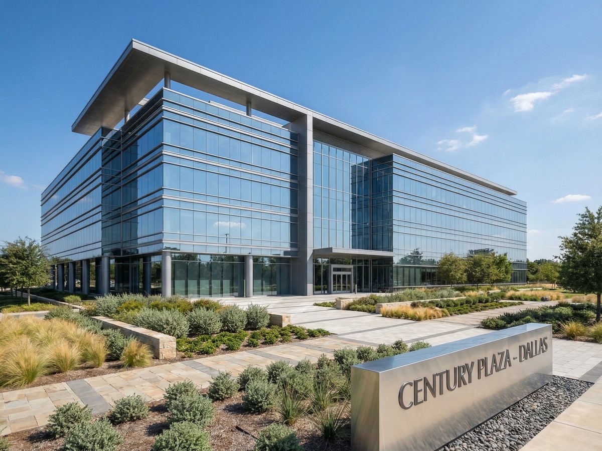 Modern office building exterior in Dallas, Texas — Divergence Academy campus